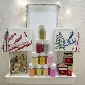 New Design Colorful <b>Glitter</b> With PVC Tube Ornament Decoration - Product Image 5