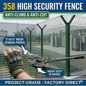 Clôture <span class=keywords><strong>rigide</strong></span> haute sécurité 358, protection périmétrique professionnelle - Product Image 1