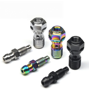 Tornillos de Escape de Aleación de Titanio para Caliper, Tornillos de Válvula de Escape de Titanio M10x1.0/1.25, Accesorios para Moto - Product Image 4