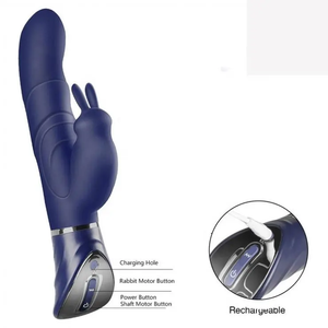 Kuat Dual <span class=keywords><strong>2</strong></span> in 1 Kelinci G Spot <span class=keywords><strong>Vibrator</strong></span> 10 mode mewah <span class=keywords><strong>Vibrator</strong></span> Dildos merangsang g-spot orgasme mainan seks dewasa untuk wanita - Product Image 2