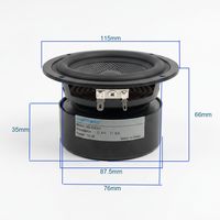 Haut-parleur professionnel de 4 pouces pour sonorisation, unité de basse fréquence 40W 4-8 Ohm, gamme complète en métal, modèle HS-B4001