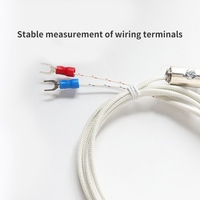 Sonde de capteur de température à thermocouple à ressort en fibre de verre K E Réponse sensible et haute précision.