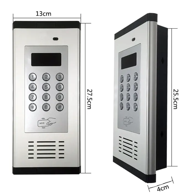 4G K6 Intercom System with Wireless Gate Opener & Automatic Door Operators Free Call Authorized Phones for Apartments Hospitals