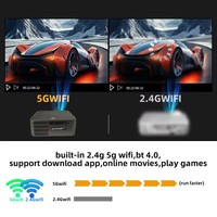 Projecteur Android Y3PRO 1080P 600 ANSI Lumens avec mise au point automatique et correction automatique de la distorsion trapézoïdale, projecteur LED pour cinéma maison WiFi6