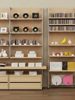 Étagère de rangement en profilé aluminium, Vitrine multi-niveaux, Présentoir, Comptoir d'îlot de supermarché, Étagère à produits