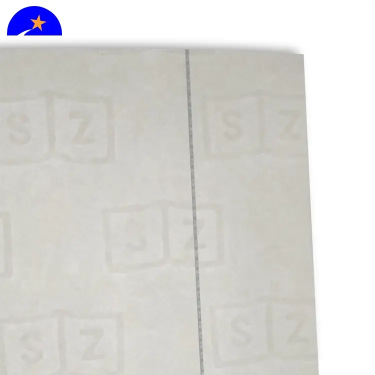 60-300g/m² Sicherheits papier mit vollständig eingebettetem Faden und UV-Fasern, wasser gekennzeichnetes Papier Zertifikat mit Sicherheits linie