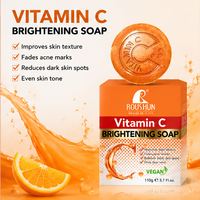 Savon Herbal VC Éclaircissant et Blanchissant pour les Mains, Savons Artisanaux à la Vitamine C, Transparent, pour Tous Types de Peau