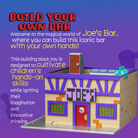 33917 Blocs de construction Scène de rue Old Joe's Bar Décoration intérieure Modèle éducatif à assembler