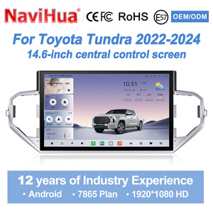 Navihua Upgrade Autoradio Android avec écran tactile de 14,6 pouces, lecteur multimédia Carplay Auto, GPS pour Toyota Tundra 2022-2024 - Product Image 1