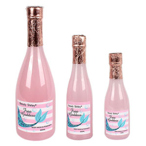 Vente en gros de gel douche à base de plantes avec bouteille de <span class=keywords><strong>champagne</strong></span> à paillettes naturelles et <span class=keywords><strong>bain</strong></span> <span class=keywords><strong>moussant</strong></span> à la rose pour adultes - Product Image 3