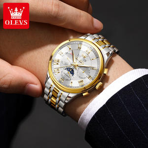 OLEVS 7113 Orologio Meccanico Automatico di Lusso Sportivo in Acciaio Inossidabile con Fasi Lunari, Luminoso e Impermeabile per Uomo - Product Image 3