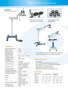 眼科手術用の軽量モバイル耳鼻咽喉科外科用眼科手術顕微鏡眼科 - Product Image 2