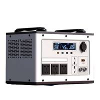 Power Bank Portabel Outdoor Kapasitas Besar Lithium Ion Pengontrol MPPT Inverter Gelombang Sinus Murni Output Tinggi 220V Panel Surya AS