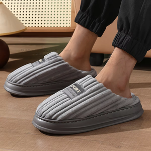 Venta al por mayor: Nuevos materiales de espuma viscoelástica para pantuflas de hombre, amortiguación para el hogar y dormitorio, popular en invierno, descuento para verano. - Product Image 3