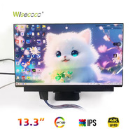 Wisecoco 13.3 Inch 4K OLED AMOLED IPS Display USB-C Driver Board Ultra Slim External Second Screen for Laptop PC Xbox PS4/5