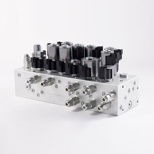 Kompaktes integriertes hydraulisches Verteiler steuerventil mit <span class=keywords><strong>2</strong></span>-Positionen-4/3-Wege-Magnetventil ISO 4401 Standard - Product Image 4