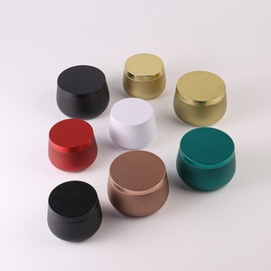 Scatola di latta per candele senza cuciture in metallo di alta qualità con conservazione del tè di colore bianco - Product Image 2