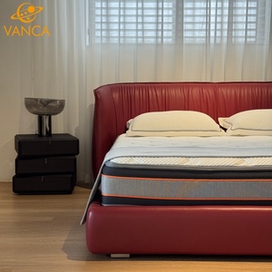Lusso stile moderno morbido King Size telaio del letto di alta qualità in pelle con fondina doppia ninfa letto Deluxe principessa camera da letto - Product Image 3
