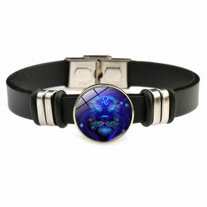 12 zodyak bilezikler silikon kauçuk saat düğüm Charm bilezik ZU026 - Product Image 3