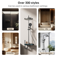 Nuevo Diseño de Grifo de Ducha Digital con Pantalla y Teclas de Piano de Aluminio, 4 Funciones, Agua Fría y Caliente, Modelo 4170 para Baños Modernos