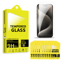 Protector de Pantalla de Vidrio Templado 9H, HD, Resistente al Agua, Anti-Rayones, Alta Transparencia para iPhone 17, 16, 15 Pro