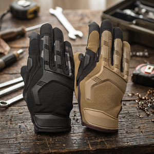 Guantes de Motociclismo Transpirables de Cuero para Exteriores, Protección Solar, Tácticos, Antideslizantes, con Pantalla Táctil - Product Image 3