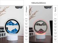 Lampe de nuit LED tactile B22 flexible 3D moderne avec mouvement de sable, intensité variable RGB, AC/DC, ornement de bureau à domicile