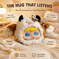Jouet en peluche interactif électrique intelligent IA, animal de compagnie émotionnel avec fonction chant, parlage et danse, taille personnalisable pour enfants, vente en gros