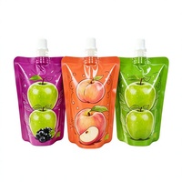 Pochette à bec verseur de haute qualité avec impression en héliogravure pour l'emballage de jus aromatisé au raisin, étanche à l'humidité et scellée