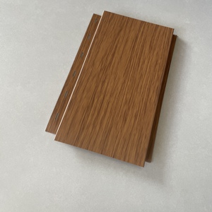 Nouveau revêtement de mur extérieur de conception de prix d'<span class=keywords><strong>usine</strong></span> noir/blanc/revêtement en métal de grain de <span class=keywords><strong>bois</strong></span> - Product Image 4