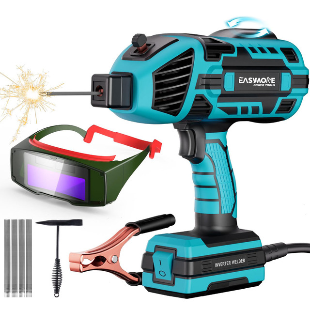 110V 120A Light and Portable Welding Machine SetHandheld Welder for 3/64"-1/8" Welding Rods