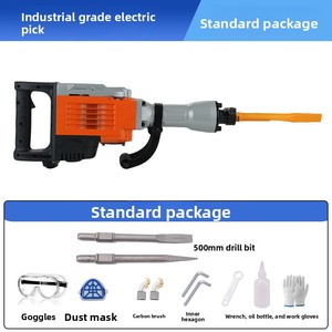 Martillo Rotatorio de Alta Potencia AKX, Industrial, de Uso Pesado, Enchufable, 220V, para Demolición, Rompe Paredes y Cinzelado - Product Image 2