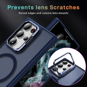 Fundas Magnéticas para <span class=keywords><strong>Celular</strong></span> con Carga Inalámbrica <span class=keywords><strong>de</strong></span> <span class=keywords><strong>Alta</strong></span> Calidad al por Mayor para <span class=keywords><strong>Samsung</strong></span> S24 Plus S25 Ultra con Soporte Metálico - Product Image 4