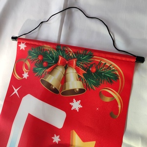 <strong>Custom</strong> 2026 Newest Christmas Banner Hanging Polyester <strong>Flag</strong> Decorative <strong>Flags</strong> on <strong>String</strong> Factory180X30cm 12X70" - Product Image 6