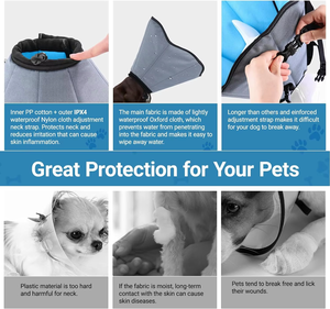 Nibao Op Maat Gemaakte Elizabethan Halsband Beschermende Anti-Lik Beschermende Hondenherstelhalsband - Product Image 4