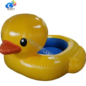 0.9 मिमी pvc नदी रोइंग बतख inflatable राफ्टिंग नाव पीली पानी की नाव