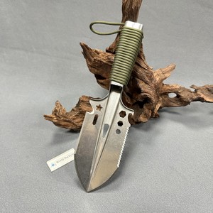 Stainless Steel Tactical Shovel with Ruler &amp; Saw <strong>Edge</strong> Portable Garden Tool <strong>Spade</strong> with Nylon Sheath EDC Camping Survival Shovel - Product Image 5