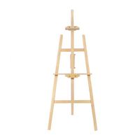 Professionelles Künstlerstaffelei aus Massivem Kiefernholz, Verstellbarer Bodenstativ-Ständer für Malerei und Galerieausstellung