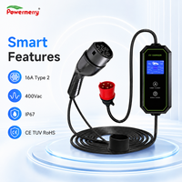 Chargeur EV portable 11 kW 16 A Type 2 400 Vca CE TUV RoHS IP67 pour fabricants OEM ODM, grossistes et distributeurs européens