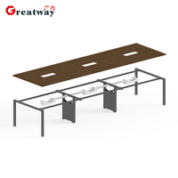 Bureaux de réunion modernes Greatway LIG-CTA-A2, garantie de sécurité, design minimaliste moderne, capacité de charge multi-personnes, bureaux de bureau modernes