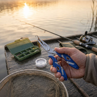 Pince de pêche en acier inoxydable, mini coupe-ligne, dégaineur d'hameçons, ouvre-anneaux brisés, outil de pêche compact