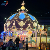Manège de fête foraine, carrousel de luxe 16 places, manège pour enfants, chevaux de carrousel à vendre