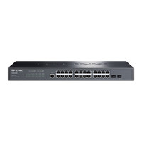 TP-LINK TL-SG3226 Switch Gestionado de Capa 2 de 26 Puertos Gigabit, 2 Ópticos/24 Eléctricos, con Gestión Web y Límite de Velocidad por Puerto VLAN