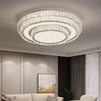 Lampe de salon 2025 nouveau plafonnier en cristal moderne Simple atmosphère lumière luxe chambre Restaurant lampe