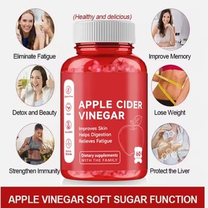 Bonbons au vinaigre de cidre de pomme pour favoriser l'amincissement, la santé digestive, la perte de poids, un ventre plat, brûleur de graisse, complément pour la santé intestinale - Product Image 4