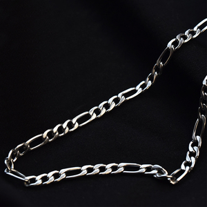 OEM-cadena de eslabones de oro de 18k para hombre, cadena de eslabones cubanos de trigo, Figaro de acero inoxidable, hip hop, <span class=keywords><strong>Rock</strong></span>, joyería para hombre, venta al por mayor - Product Image 4