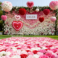 Centre de table floral en soie de haute qualité, motif fleur de cerisier ivoire, idéal pour mariage et Saint-Valentin - Vente chaude
