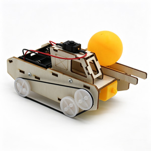 Modelo de tanque de madera de 160x80x92mm, kit educativo STEM para niños, juguete para experimentos científicos - Product Image 4