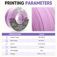 Filament PLA Sting3D, couleurs mates/pastel, 1,75 mm, 1 kg, plastique pour impression 3D, filament PLA 1,75 mm, vente chaude