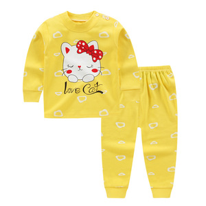 Set di pigiami Casual per bambini abbigliamento da notte in cotone con stampa carina per bambini 0-7 anni ragazzi e ragazze etichetta personalizzata di alta qualità - Product Image 5